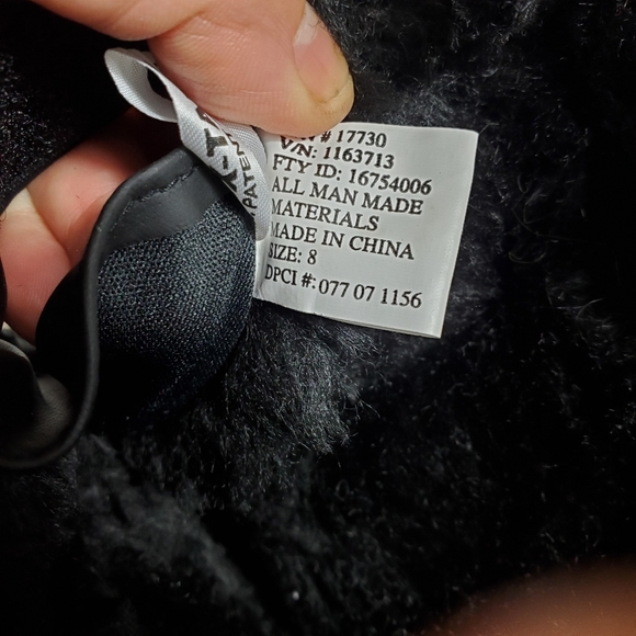 SOX TAB FOOTWEAR black fabric upper winter boots size 8 Medium - Picture 6 of 8